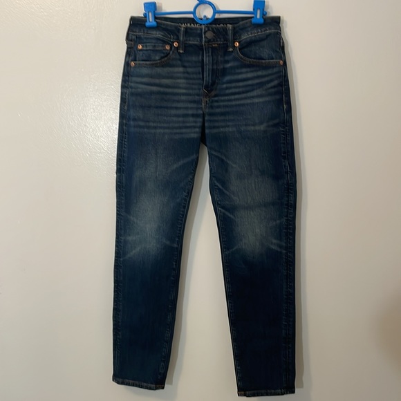 American Eagle Outfitters blue denim jeans pants 28/30 airflex+ athletic fit - Picture 1 of 12